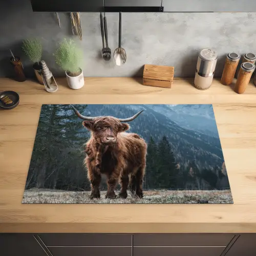 Bergbewoner bij Schemering Inductie beschermer vinyl 3mm klein -sfeer5