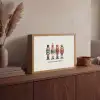 Notenkrakers - Minimalistisch - Kerst - Beige Light Box met batterij (Wandlamp) middel -sfeer2