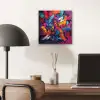 Abstract - Explosie - Neonkleuren aluminium wit klein -sfeer5