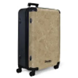 Beige - Marmer - Witte aders NBS - Large koffer - Volwassenen Unisex groot -product1