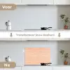 Zee - Dieren - Rood - Strepen keuken achterwand spatscherm klein 900 -voor_na_NL