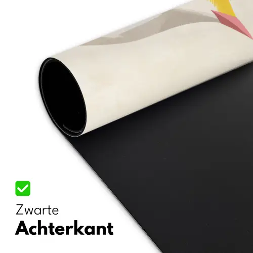 Vogel - Minimalistisch - Geel Muismat XXL klein -sfeer2