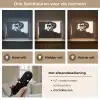 Vrouw - Zwart - Hart Light Box met batterij (Wandlamp) middel -USP_lichtkleurNL