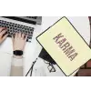 Karma - Luipaardprint - Geel laptophoes neopreen klein -bureau