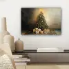 Kerstboom - Cadeaus - Goud canvas 2cm klein -sfeer6