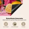 Drink - Bloemen - Yellow Inductie beschermer vinyl 3mm middel -tsfeer4_DE
