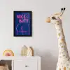 Brutaal - Grappig - Blauw fotolijst zwart zonder passe partout klein -usfeer4_kinderkamer