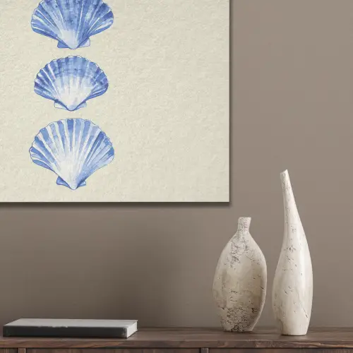 Schelpen - Blauw - Beige PET vilt klein -sfeer6_closeup