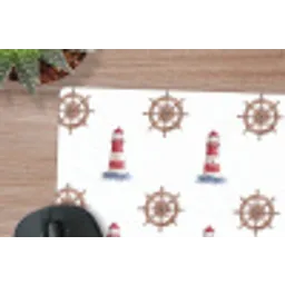 Nautisch - Klassiek - Rood muismat rubber klein 262 -closeup