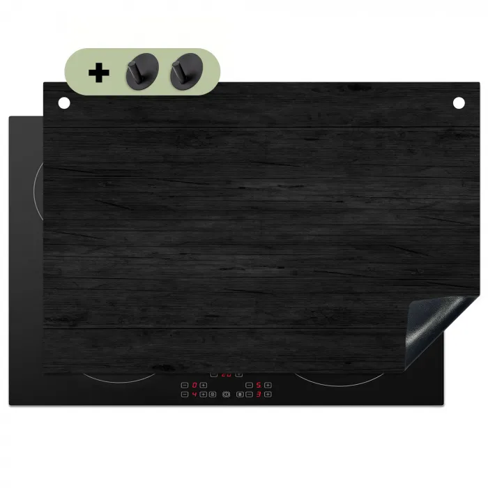 Hout - Plank - Textuur - Vintage Inductie beschemer met haakjes klein -3d