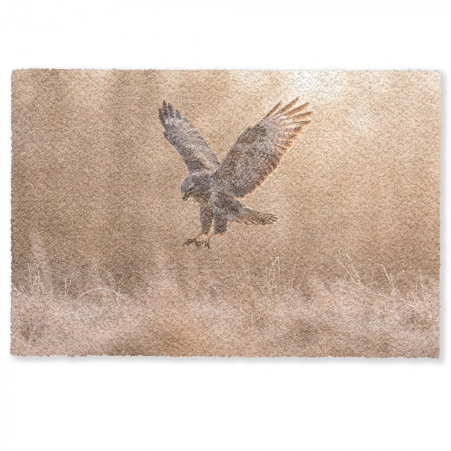 Buizerd - Roofvogel - Natuur - Bruin Deurmat klein -zkaufland3d