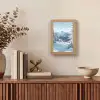Winterlandschap - Natuur - Berg - Bomen - Sneeuw Light Box met kabel (Tafellamp) klein -sfeer2