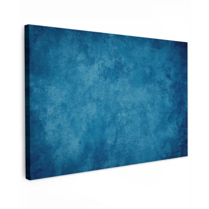 Beton - Blauw - Vintage - Structuur - Industrieel canvas 2cm klein -z3d