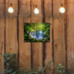 Jungle - Waterval - Australië - Planten - Natuur tuinposter los doek klein -sfeer1