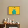 Nijlpaard - Vogels - Groen - Geel Light Box met batterij (Wandlamp kind) middel -sfeer2_kind