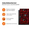 Zwart - Rood - Contrast - Liefde Inductie beschermer vinyl 3mm klein 276 -zzzzzzz-td-ups
