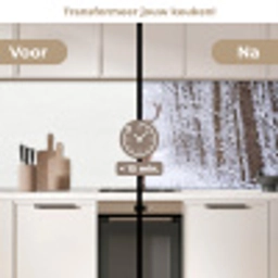 Hert - Winter - Bos - Natuur - Wit keuken achterwand 2 middel -voor-na2_NL