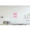 Envelop - Love - Hartjes - Valentijn textielposter latten blank klein -kinderkamer