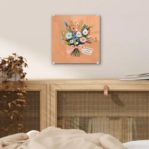 Boeket - Strikje - Quote plexiglas 5mm klein -sfeer4