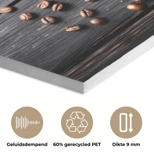 Kop - Koffie - Hout - Bonen PET vilt klein -closeup_NL