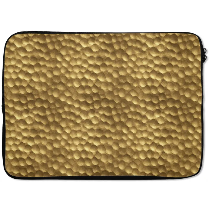 Metaal - Dynamisch - Goud laptophoes neopreen klein 279 -zkaufland3dotto