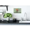 Bloemen - Vaas - Kaartje Muursticker klein -keuken