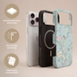 Vogel - Bloemen - Kleurrijk Toughcase MagSafe Apple iPhone 17 Pro Max klein -USP_Lagen_NL