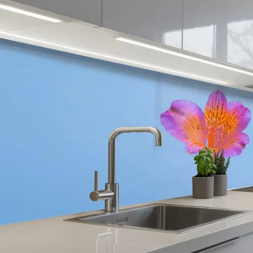 Bloem - Detail - Kleurrijk keuken achterwand 2 middel -3d_schuin