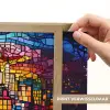 Stad - Maan - Mozaïek - Kleurrijk Light Box met batterij (Wandlamp) middel -USP_websiteprintNL