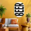 Bier - Japandi - Decoratie - Zwart Wandcirkel Ovaal Glas middel -sfeer4