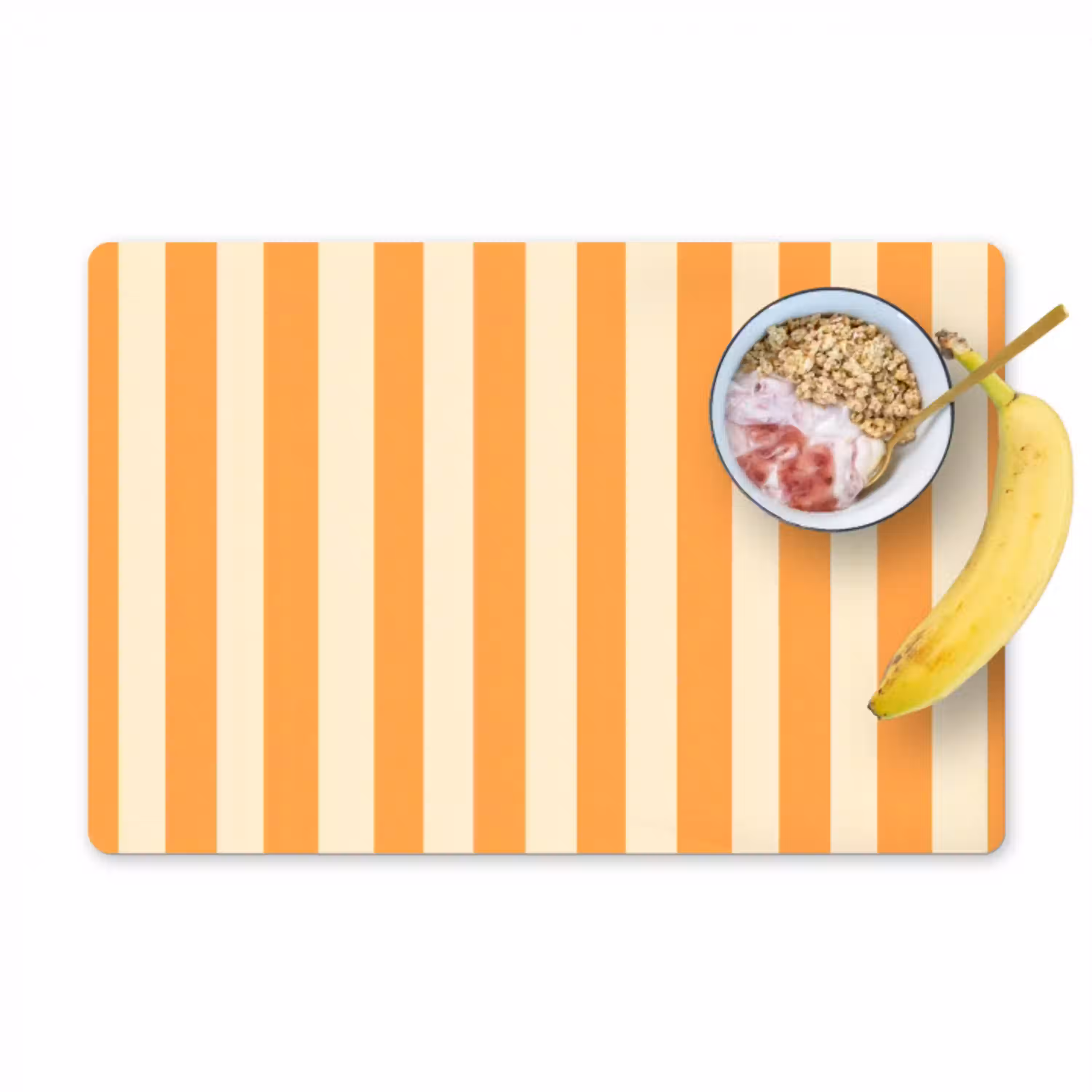 Strepen - Patroon - Oranje Placemat vinyl groot 368 -zzzproduct_Kitchenyeah-website