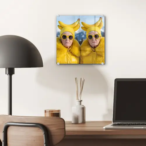 Vrouwen - Bananen - Geel plexiglas 5mm klein -sfeer6