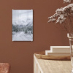 Weg - Bergen - Sneeuw - Naaldbos - Avontuurlijk plexiglas 5mm klein -sfeer5