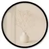 Vaas - Takken - Bloemetjes - Wit Fotolijst rond zonder passe partout klein -3d