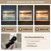 Hart - Water - Zonsondergang - Natuur - Zen Light Box met batterij (Wandlamp) middel -USP_lichtkleurNL