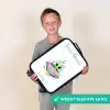 Groene alien in kleurrijke UFO Kinderkoffer - Zwart klein -sfeer4_NL