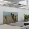 Kinderen der zee - Schilderij van Jozef Israëls keuken achterwand spatscherm klein -3d_schuin