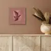 Illustratie - Vogels - Abstract - Roze aluminium wit klein -sfeer4