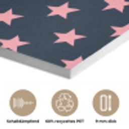 Patroon - Sterren - Roze PET vilt klein 837 -closeup_DE