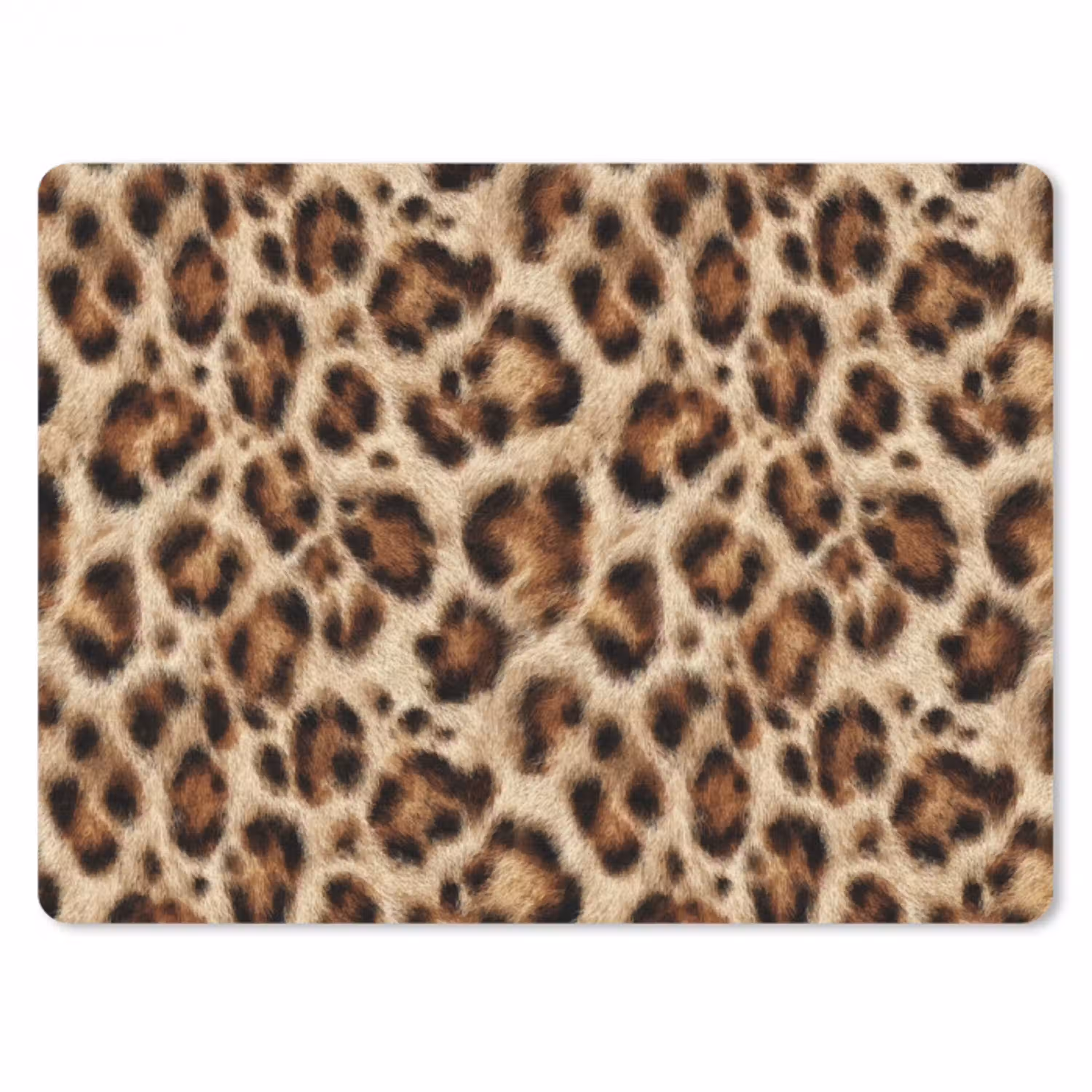 Luipaard - Vacht - Bruin muismat rubber klein 262 -3d