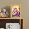Eenhoorn - Roze - Kleurrijk - Sprookjesbos Light Box met kabel klein -sfeer2_kind