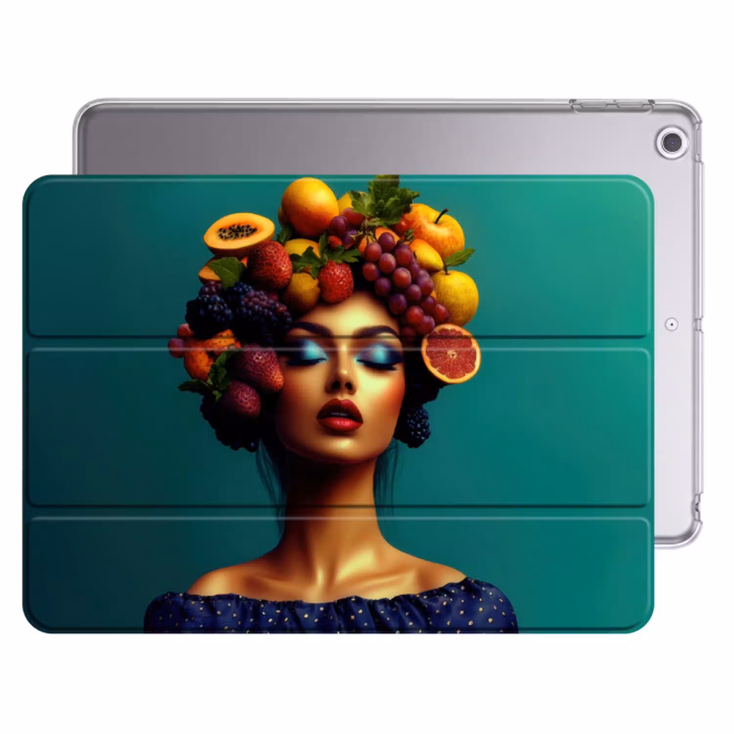 Vrouw - Hoodtooi - Tropisch - Fruit - Druiven Apple iPad 2017 middel -threedimensional_3d_global
