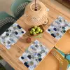Abstract - Goud - Vormen Placemat vinyl groot -zzsfeer5_Kitchenyeah-website