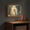 Giraffe - Jungle - Bloemen Light Box met batterij (Wandlamp kind) middel -sfeer5_kind