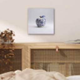 Appel - Blauw - Klassiek aluminium wit klein -sfeer3