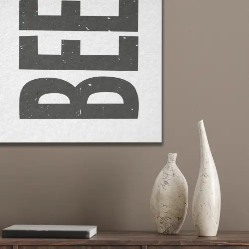 Bier - Japandi - Decoratie - Zwart PET vilt klein -sfeer6_closeup