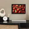 Aardbei - Fruit - Rood fotolijst zwart zonder passe partout klein -sfeer1