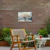 Boom - Winter - Levensboom - Modern - Goud Tuinposter op houten frame 2 cm dik klein -sfeer3