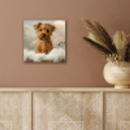 Hond - Bad - Dieren - Schuim aluminium wit klein -sfeer4