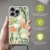 Glazen - Proosten - Bladeren - Groen Hoesje iPhone 16 Pro Max met koord klein -sfeer2_NL